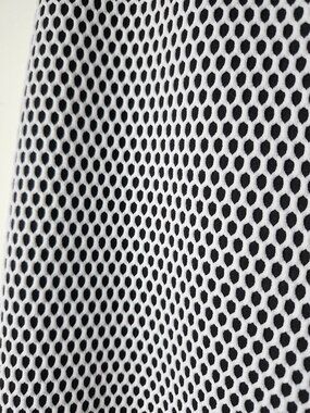 Banana Republic White Mesh over Black Long Skirt Sz 6 w. pockets